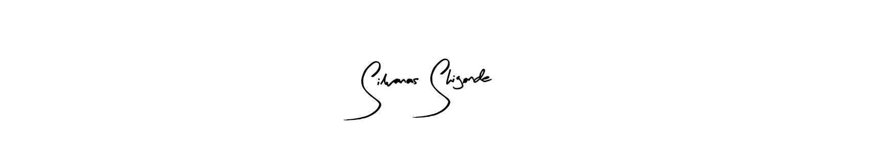 Similarly Arty Signature is the best handwritten signature design. Signature creator online .You can use it as an online autograph creator for name Silvanas Shigonde. Silvanas Shigonde signature style 8 images and pictures png