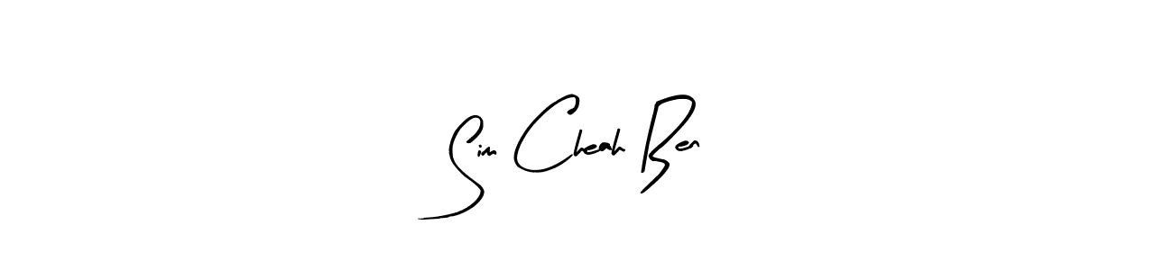 Also we have Sim Cheah Ben name is the best signature style. Create professional handwritten signature collection using Arty Signature autograph style. Sim Cheah Ben signature style 8 images and pictures png