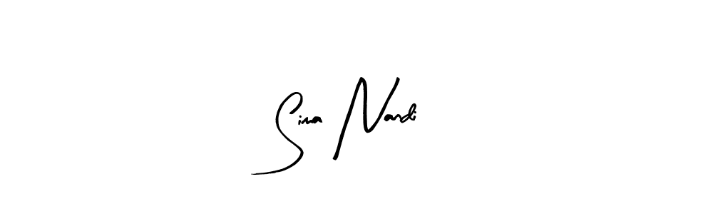 Sima Nandi stylish signature style. Best Handwritten Sign (Arty Signature) for my name. Handwritten Signature Collection Ideas for my name Sima Nandi. Sima Nandi signature style 8 images and pictures png