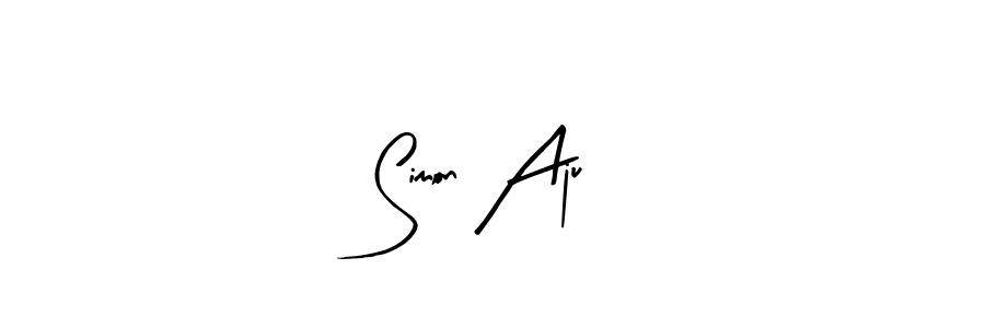 Make a beautiful signature design for name Simon Aju. With this signature (Arty Signature) style, you can create a handwritten signature for free. Simon Aju signature style 8 images and pictures png
