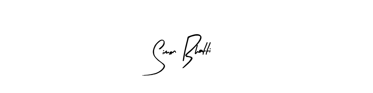 How to make Simon Bhatti name signature. Use Arty Signature style for creating short signs online. This is the latest handwritten sign. Simon Bhatti signature style 8 images and pictures png