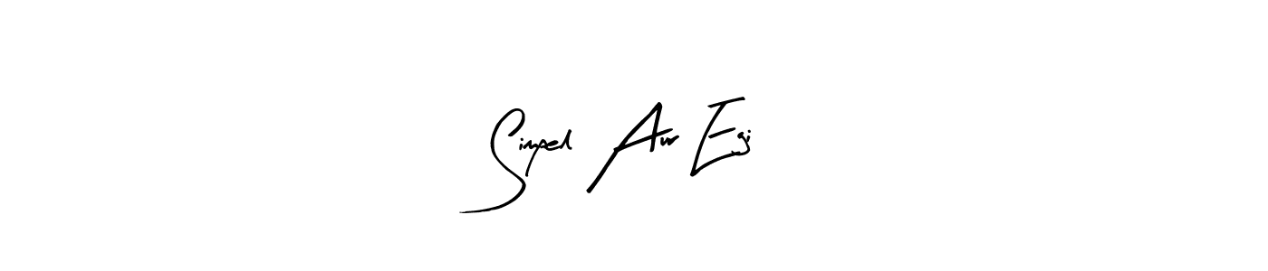 if you are searching for the best signature style for your name Simpel Aur Egi. so please give up your signature search. here we have designed multiple signature styles  using Arty Signature. Simpel Aur Egi signature style 8 images and pictures png