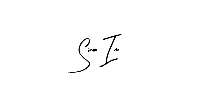 Design your own signature with our free online signature maker. With this signature software, you can create a handwritten (Arty Signature) signature for name Sina Im. Sina Im signature style 8 images and pictures png