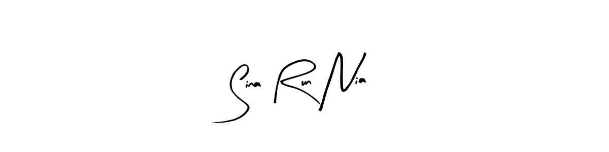 Best and Professional Signature Style for Sina Run Nia. Arty Signature Best Signature Style Collection. Sina Run Nia signature style 8 images and pictures png