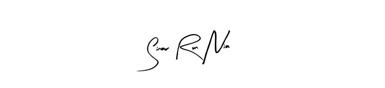 Once you've used our free online signature maker to create your best signature Arty Signature style, it's time to enjoy all of the benefits that Sinar Run Nia name signing documents. Sinar Run Nia signature style 8 images and pictures png