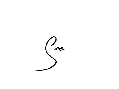 Make a beautiful signature design for name Sine. With this signature (Arty Signature) style, you can create a handwritten signature for free. Sine signature style 8 images and pictures png