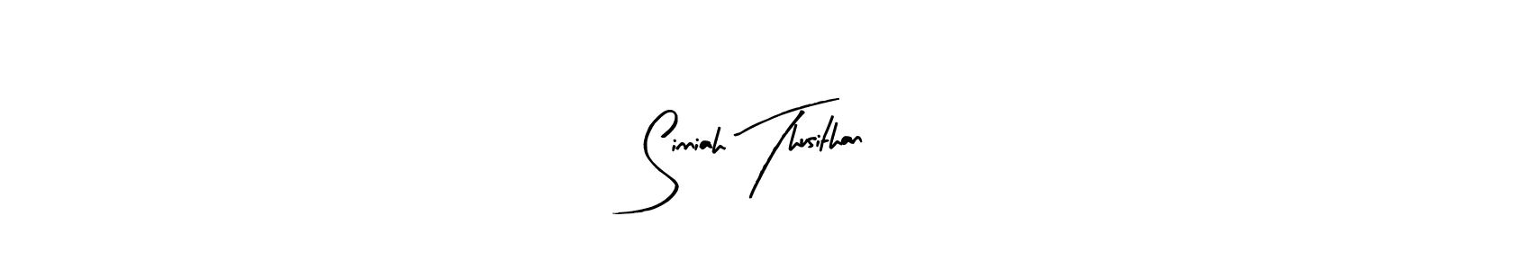 Also we have Sinniah Thusithan name is the best signature style. Create professional handwritten signature collection using Arty Signature autograph style. Sinniah Thusithan signature style 8 images and pictures png