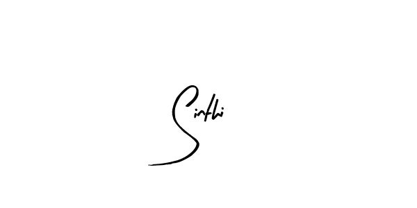 Use a signature maker to create a handwritten signature online. With this signature software, you can design (Arty Signature) your own signature for name Sinthi. Sinthi signature style 8 images and pictures png