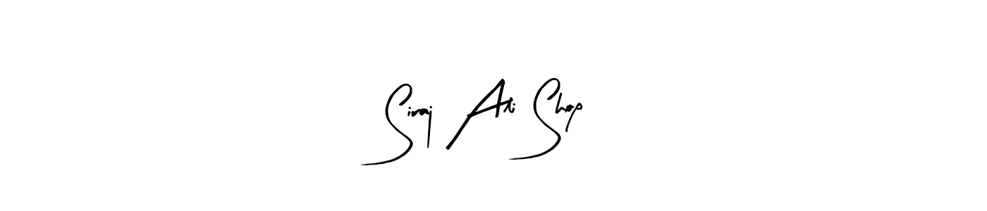 The best way (Arty Signature) to make a short signature is to pick only two or three words in your name. The name Siraj Ali Shop include a total of six letters. For converting this name. Siraj Ali Shop signature style 8 images and pictures png