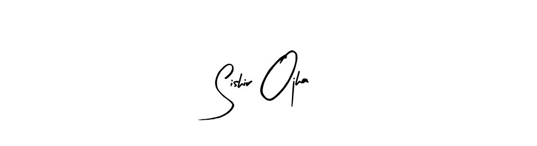 The best way (Arty Signature) to make a short signature is to pick only two or three words in your name. The name Sishir Ojha include a total of six letters. For converting this name. Sishir Ojha signature style 8 images and pictures png