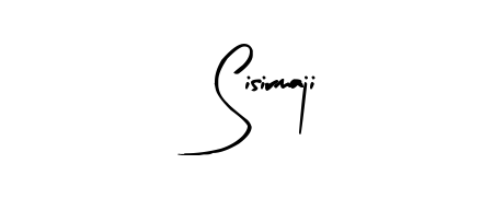 A sleek calligraphic signature for name Sisirmaji utilizing Arty Signature styling. Great for adding personal signatures to photos and art. Sisirmaji signature style 8 images and pictures png
