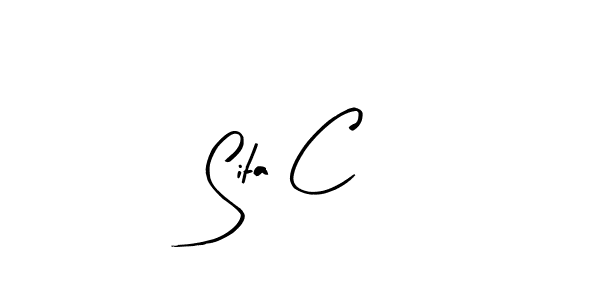Design your own signature with our free online signature maker. With this signature software, you can create a handwritten (Arty Signature) signature for name Sita C. Sita C signature style 8 images and pictures png