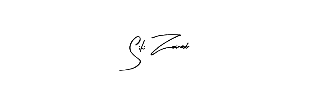 Design your own signature with our free online signature maker. With this signature software, you can create a handwritten (Arty Signature) signature for name Siti Zainab. Siti Zainab signature style 8 images and pictures png