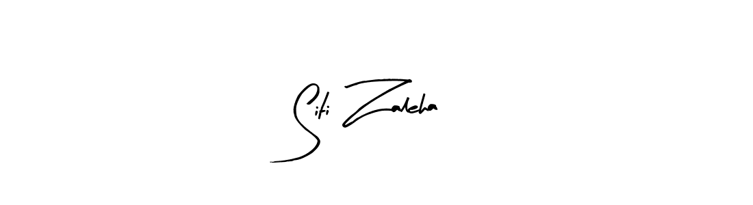 You should practise on your own different ways (Arty Signature) to write your name (Siti Zaleha) in signature. don't let someone else do it for you. Siti Zaleha signature style 8 images and pictures png