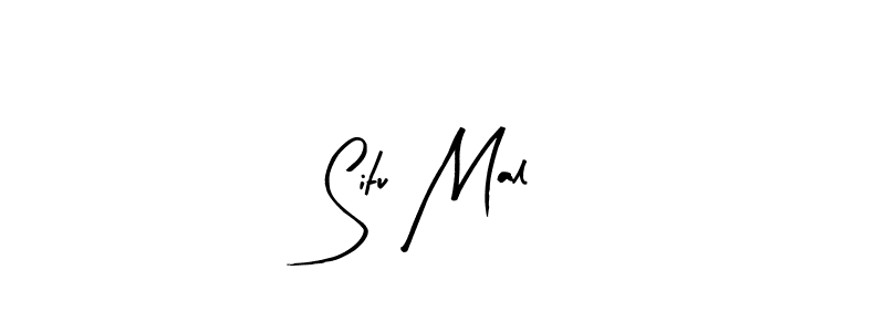 How to make Situ Mal name signature. Use Arty Signature style for creating short signs online. This is the latest handwritten sign. Situ Mal signature style 8 images and pictures png