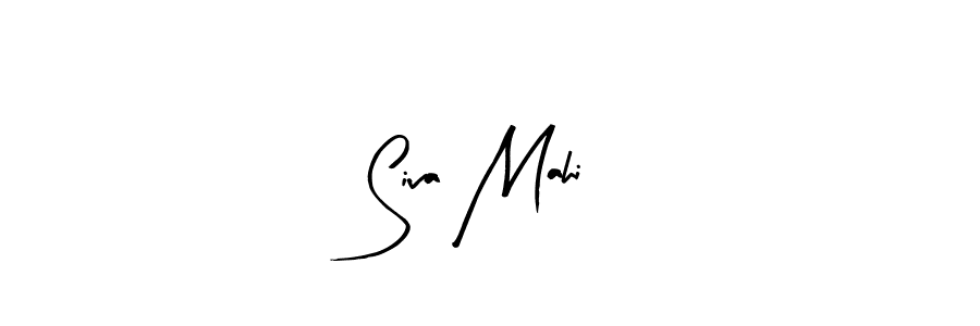 Use a signature maker to create a handwritten signature online. With this signature software, you can design (Arty Signature) your own signature for name Siva Mahi. Siva Mahi signature style 8 images and pictures png