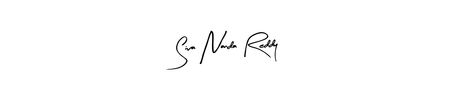 Create a beautiful signature design for name Siva Nanda Reddy. With this signature (Arty Signature) fonts, you can make a handwritten signature for free. Siva Nanda Reddy signature style 8 images and pictures png