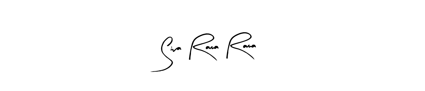 Design your own signature with our free online signature maker. With this signature software, you can create a handwritten (Arty Signature) signature for name Siva Rama Rama. Siva Rama Rama signature style 8 images and pictures png