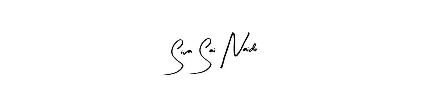 Use a signature maker to create a handwritten signature online. With this signature software, you can design (Arty Signature) your own signature for name Siva Sai Naidu. Siva Sai Naidu signature style 8 images and pictures png