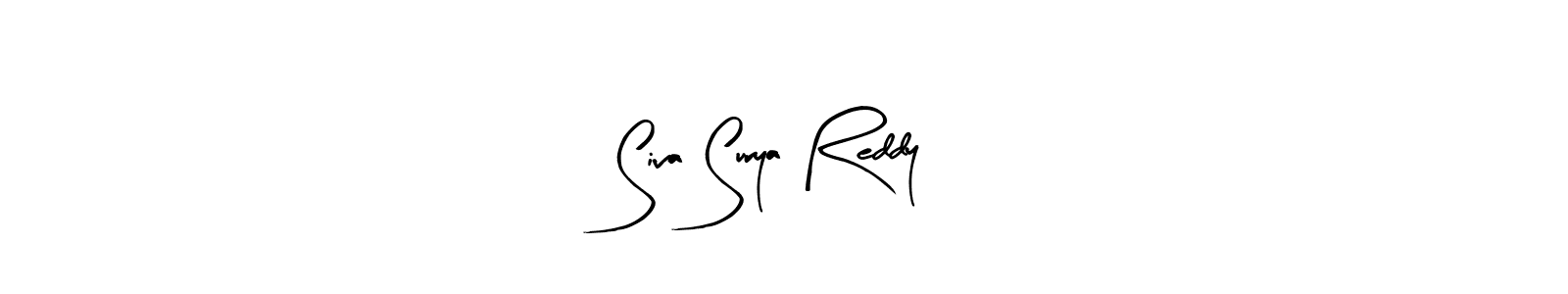 Make a beautiful signature design for name Siva Surya Reddy. With this signature (Arty Signature) style, you can create a handwritten signature for free. Siva Surya Reddy signature style 8 images and pictures png