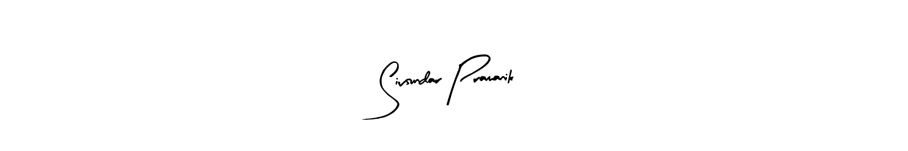 Arty Signature is a professional signature style that is perfect for those who want to add a touch of class to their signature. It is also a great choice for those who want to make their signature more unique. Get Sivsundar Pramanik name to fancy signature for free. Sivsundar Pramanik signature style 8 images and pictures png