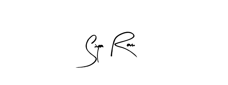 You should practise on your own different ways (Arty Signature) to write your name (Siya Ram) in signature. don't let someone else do it for you. Siya Ram signature style 8 images and pictures png