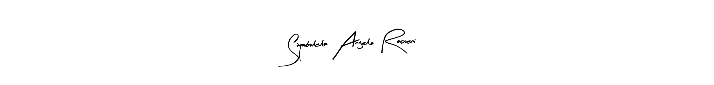 Make a beautiful signature design for name Siyabulela Angelo Rasmeni. Use this online signature maker to create a handwritten signature for free. Siyabulela Angelo Rasmeni signature style 8 images and pictures png