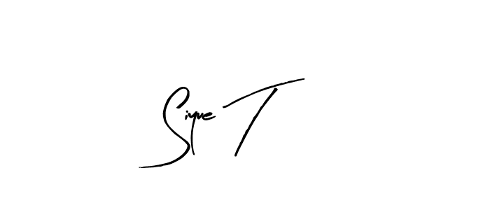 Make a beautiful signature design for name Siyue T. With this signature (Arty Signature) style, you can create a handwritten signature for free. Siyue T signature style 8 images and pictures png