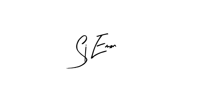 The best way (Arty Signature) to make a short signature is to pick only two or three words in your name. The name Sj Emon include a total of six letters. For converting this name. Sj Emon signature style 8 images and pictures png