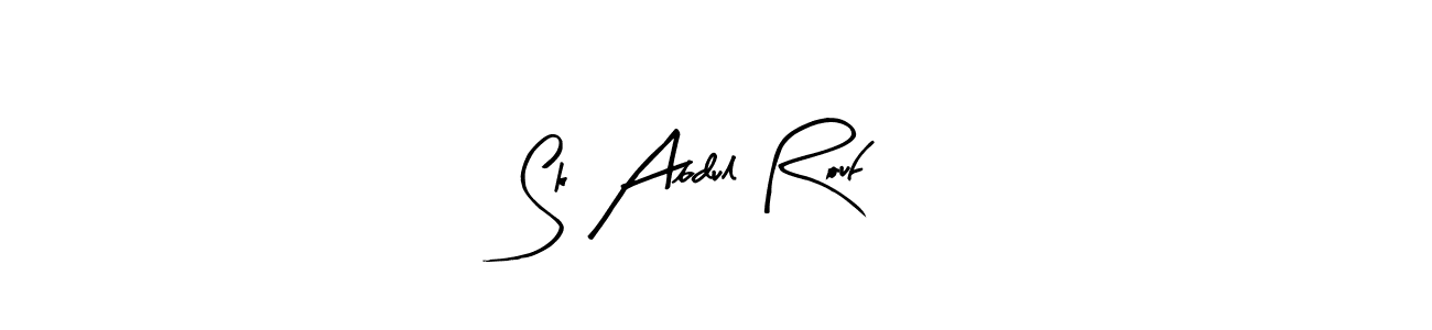 Sk Abdul Rouf stylish signature style. Best Handwritten Sign (Arty Signature) for my name. Handwritten Signature Collection Ideas for my name Sk Abdul Rouf. Sk Abdul Rouf signature style 8 images and pictures png