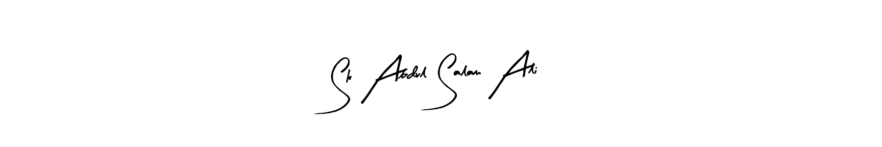 The best way (Arty Signature) to make a short signature is to pick only two or three words in your name. The name Sk Abdul Salam Ali include a total of six letters. For converting this name. Sk Abdul Salam Ali signature style 8 images and pictures png