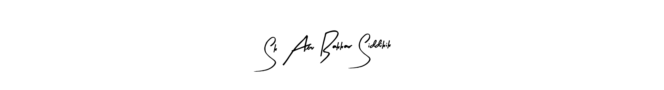 Make a beautiful signature design for name Sk Abu Bakkar Siddikik. With this signature (Arty Signature) style, you can create a handwritten signature for free. Sk Abu Bakkar Siddikik signature style 8 images and pictures png