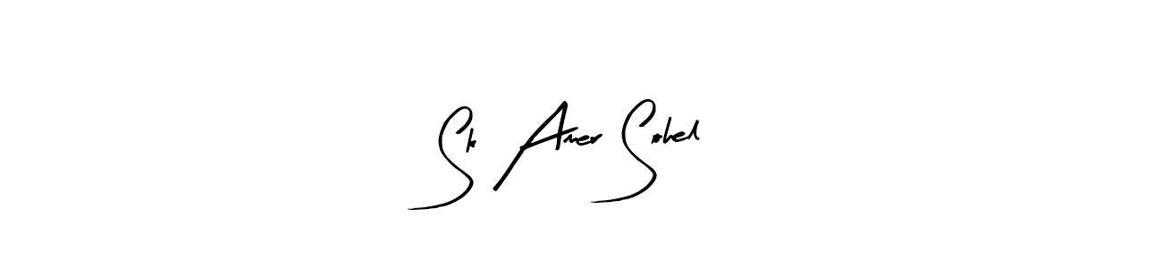 It looks lik you need a new signature style for name Sk Amer Sohel. Design unique handwritten (Arty Signature) signature with our free signature maker in just a few clicks. Sk Amer Sohel signature style 8 images and pictures png