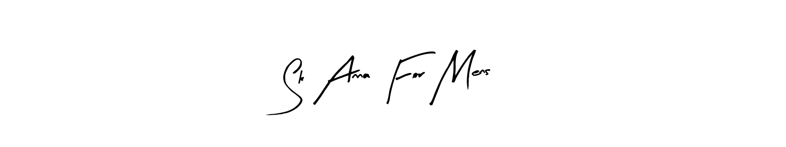 Design your own signature with our free online signature maker. With this signature software, you can create a handwritten (Arty Signature) signature for name Sk Anna For Mens. Sk Anna For Mens signature style 8 images and pictures png