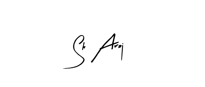 if you are searching for the best signature style for your name Sk Aroj. so please give up your signature search. here we have designed multiple signature styles  using Arty Signature. Sk Aroj signature style 8 images and pictures png