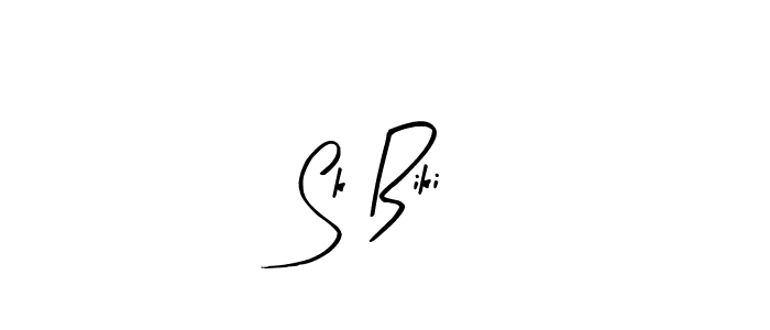 Create a beautiful signature design for name Sk Biki. With this signature (Arty Signature) fonts, you can make a handwritten signature for free. Sk Biki signature style 8 images and pictures png