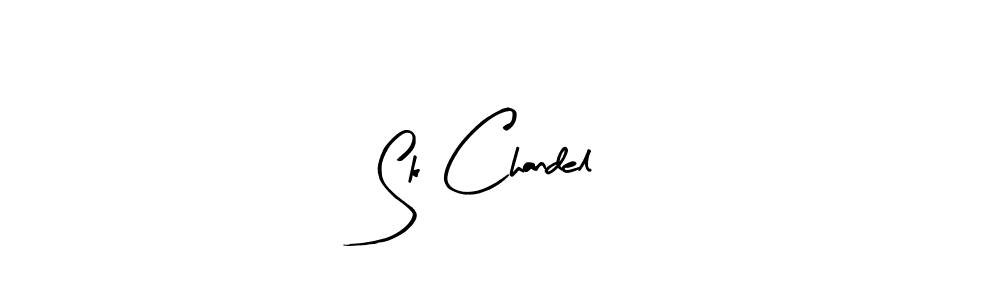 Make a beautiful signature design for name Sk Chandel. With this signature (Arty Signature) style, you can create a handwritten signature for free. Sk Chandel signature style 8 images and pictures png