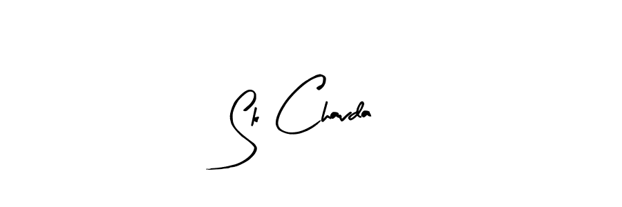 Also we have Sk Chavda name is the best signature style. Create professional handwritten signature collection using Arty Signature autograph style. Sk Chavda signature style 8 images and pictures png