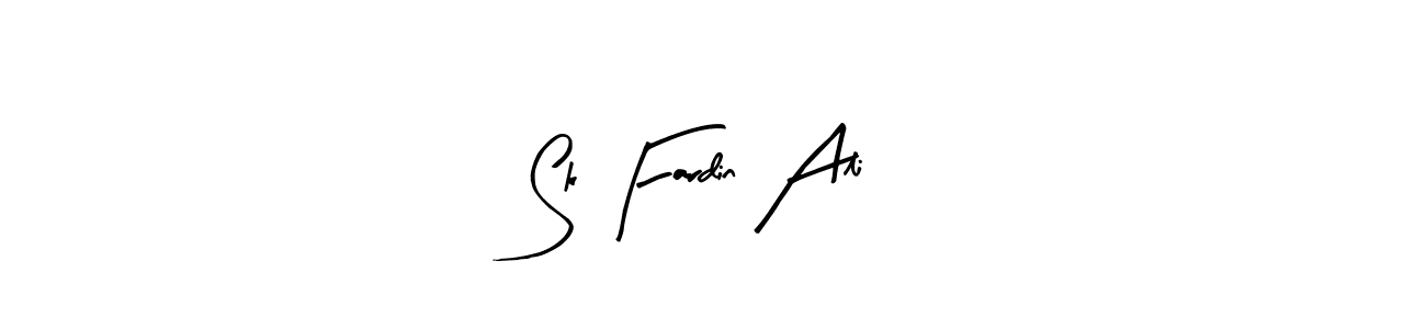 You can use this online signature creator to create a handwritten signature for the name Sk Fardin Ali. This is the best online autograph maker. Sk Fardin Ali signature style 8 images and pictures png