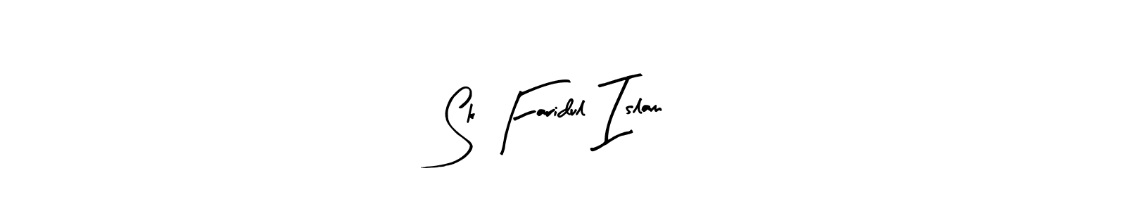 if you are searching for the best signature style for your name Sk Faridul Islam. so please give up your signature search. here we have designed multiple signature styles  using Arty Signature. Sk Faridul Islam signature style 8 images and pictures png