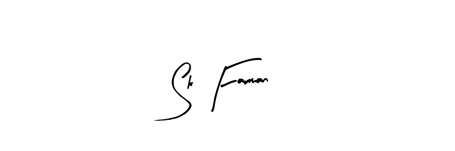 Create a beautiful signature design for name Sk Farman. With this signature (Arty Signature) fonts, you can make a handwritten signature for free. Sk Farman signature style 8 images and pictures png