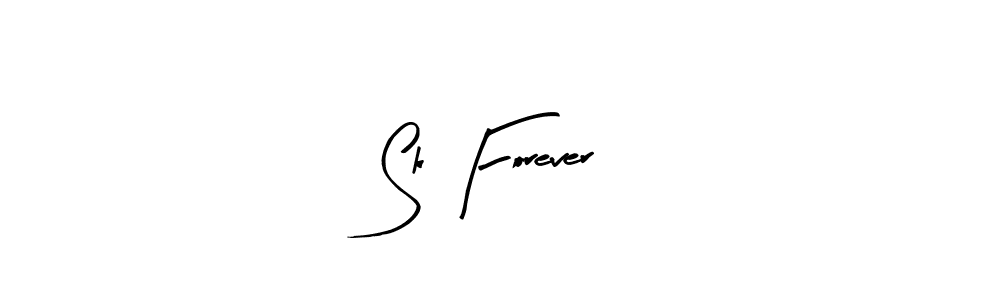 Arty Signature is a professional signature style that is perfect for those who want to add a touch of class to their signature. It is also a great choice for those who want to make their signature more unique. Get Sk Forever name to fancy signature for free. Sk Forever signature style 8 images and pictures png