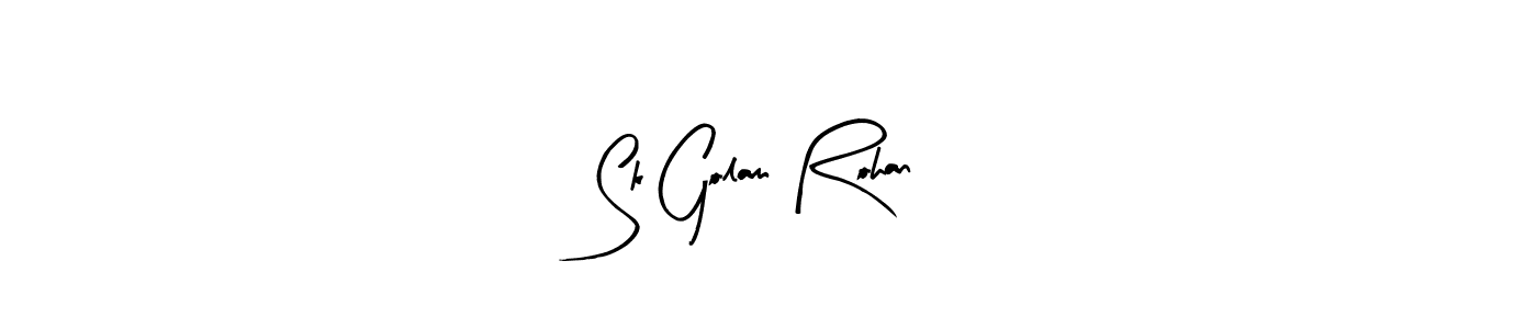 How to Draw Sk Golam Rohan signature style? Arty Signature is a latest design signature styles for name Sk Golam Rohan. Sk Golam Rohan signature style 8 images and pictures png