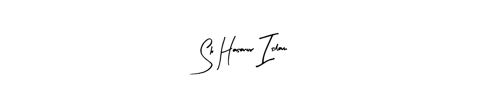 Design your own signature with our free online signature maker. With this signature software, you can create a handwritten (Arty Signature) signature for name Sk Hasanur Islam. Sk Hasanur Islam signature style 8 images and pictures png