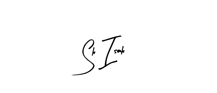 Sk Isak stylish signature style. Best Handwritten Sign (Arty Signature) for my name. Handwritten Signature Collection Ideas for my name Sk Isak. Sk Isak signature style 8 images and pictures png
