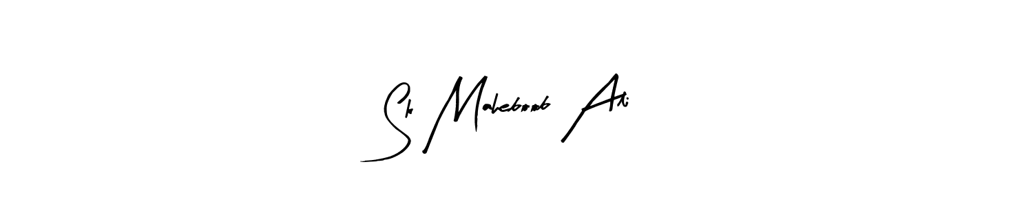 Make a beautiful signature design for name Sk Maheboob Ali. With this signature (Arty Signature) style, you can create a handwritten signature for free. Sk Maheboob Ali signature style 8 images and pictures png