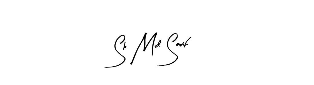 How to make Sk Md Sarif name signature. Use Arty Signature style for creating short signs online. This is the latest handwritten sign. Sk Md Sarif signature style 8 images and pictures png