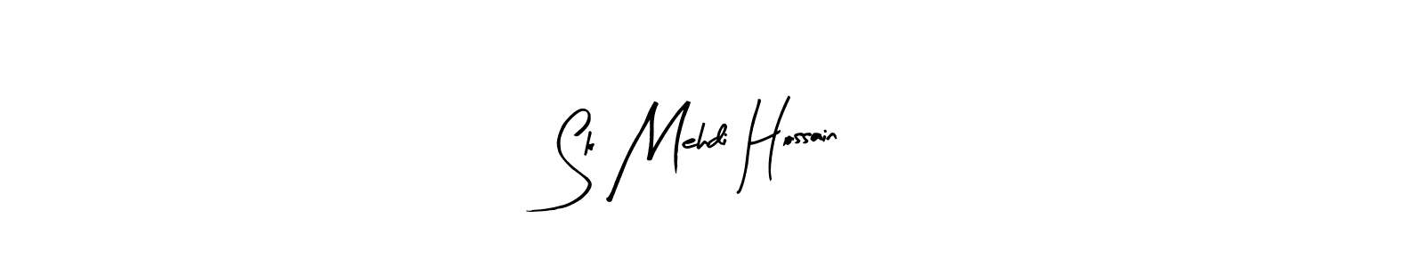 The best way (Arty Signature) to make a short signature is to pick only two or three words in your name. The name Sk Mehdi Hossain include a total of six letters. For converting this name. Sk Mehdi Hossain signature style 8 images and pictures png