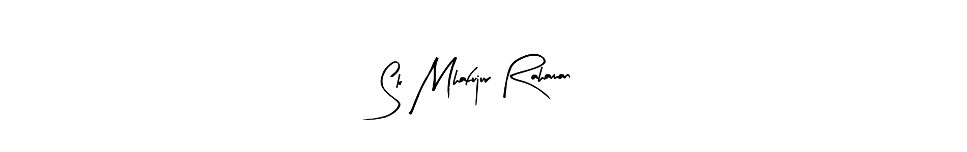 Make a beautiful signature design for name Sk Mhafujur Rahaman. With this signature (Arty Signature) style, you can create a handwritten signature for free. Sk Mhafujur Rahaman signature style 8 images and pictures png