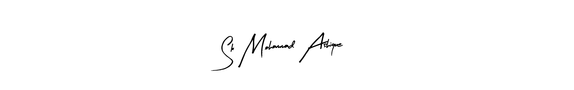 Arty Signature is a professional signature style that is perfect for those who want to add a touch of class to their signature. It is also a great choice for those who want to make their signature more unique. Get Sk Mohammad Ashique name to fancy signature for free. Sk Mohammad Ashique signature style 8 images and pictures png